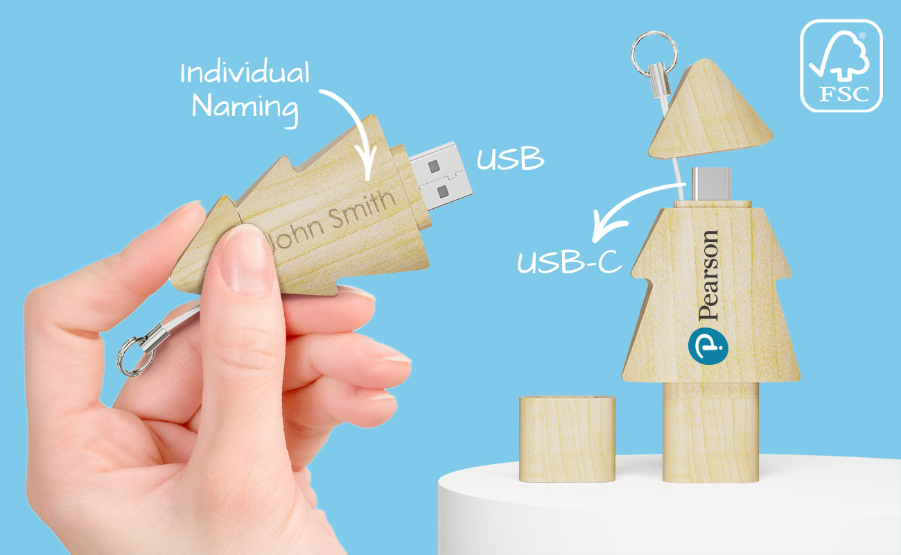 Tree Duo - Branded USB Flash Drives Tree Duo - Branded USB Flash Drives